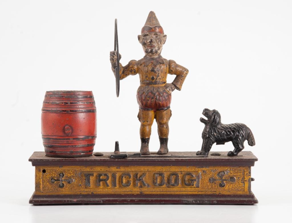Cast Iron "Trick Dog" Mechanical Bank (1 of 5)