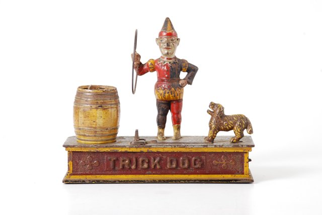Cast Iron "Trick Dog" Mechanical Bank (1 of 5)