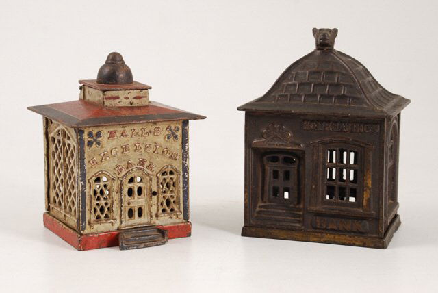 (2) Cast Iron Banks (1 of 9)
