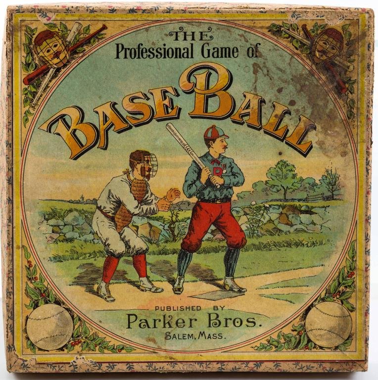 "The Professional Game of Baseball" Parker Bros. (1 of 9)