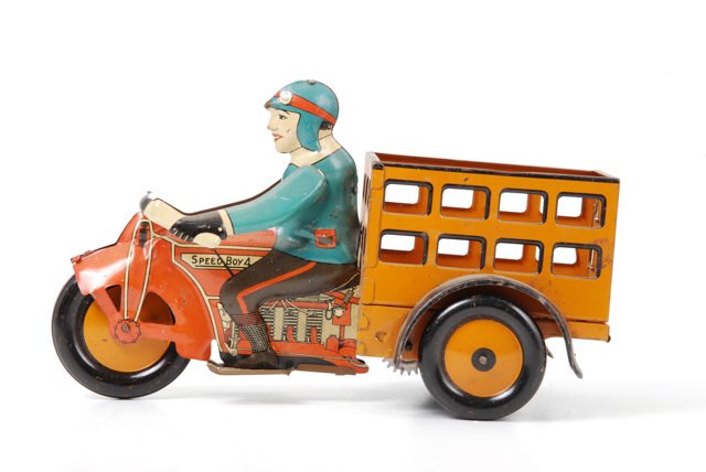 Speed Boy 4 Tin Litho Wind Up Toy (1 of 4)