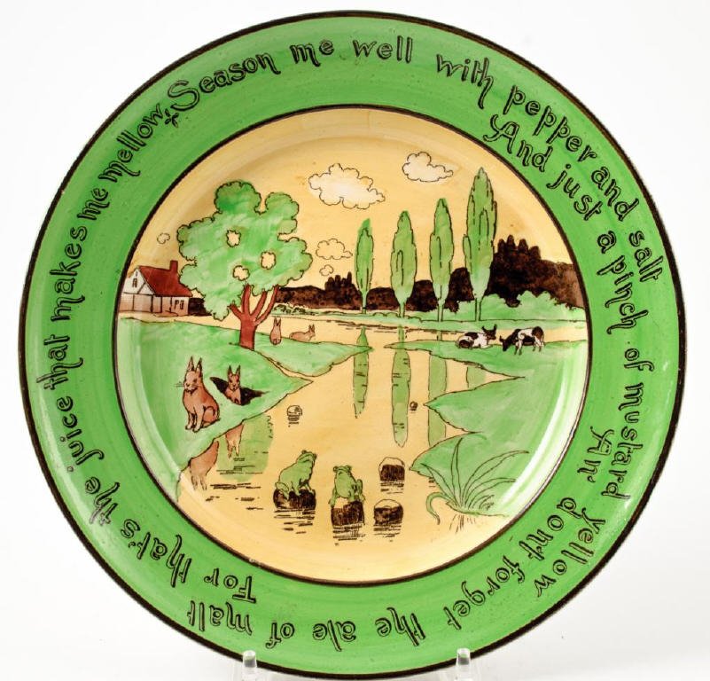 "Ye Olde English" Staffordshire Plate (1 of 4)