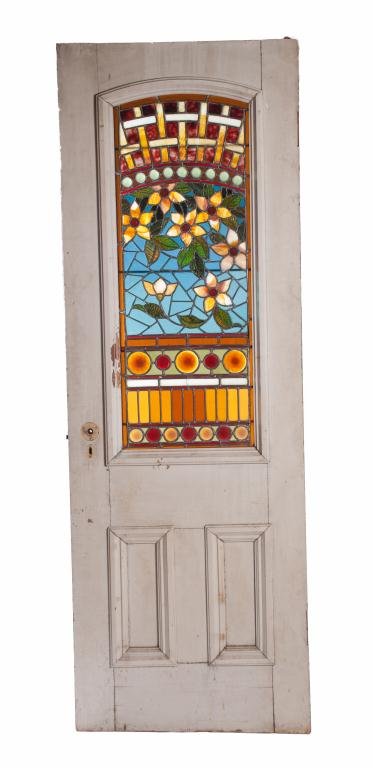 Victorian Door with Stained Glass Window (1 of 10)