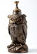 Zinc Alloy Figural Cast Owl Lamp with Glass Eyes