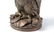 Zinc Alloy Figural Cast Owl Lamp with Glass Eyes - 2