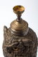 Zinc Alloy Figural Cast Owl Lamp with Glass Eyes - 3