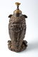 Zinc Alloy Figural Cast Owl Lamp with Glass Eyes - 6