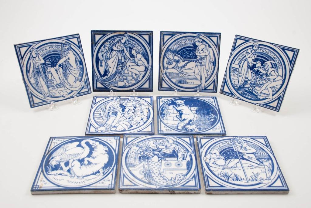 (9) Mintons China Works Fable Tiles (1 of 6)