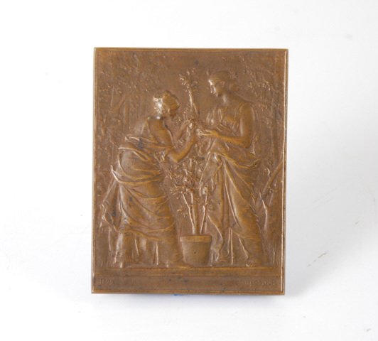 Daniel Dupuis (2) Sided Bronze Plaque (1 of 3)