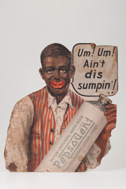 Black Americana "Pepsodent" Store Display (1 of 2)