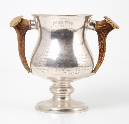 Sterling Silver and Horn Presentation Loving Cup (1 of 5)
