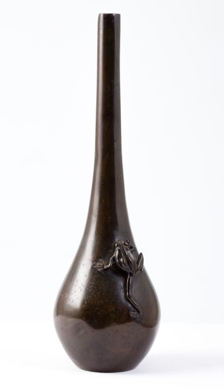 (Early 20th c.) Bronze Vase with Frog (1 of 4)