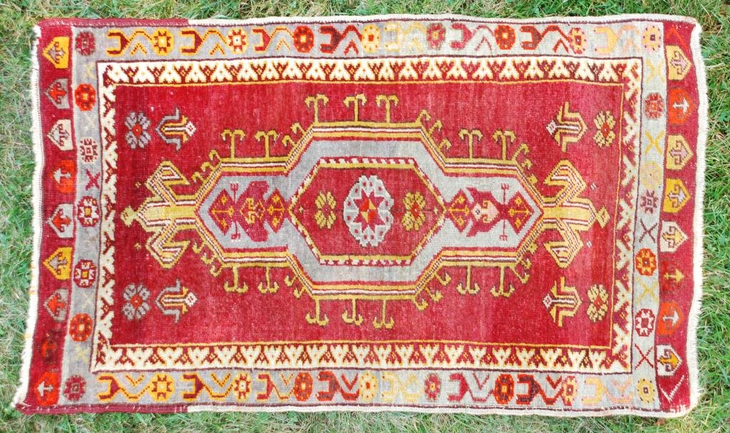 (19th c.)Turkish Oriental Prayer Rug (1 of 3)