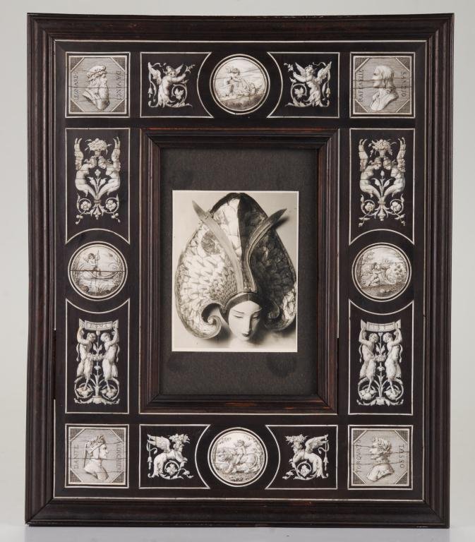 Italian Frame with Elaborate Marquetry Panels (1 of 4)