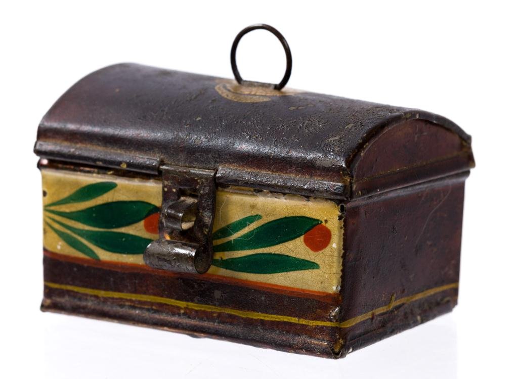 Miniature Toleware Dome Top Box (1 of 2)