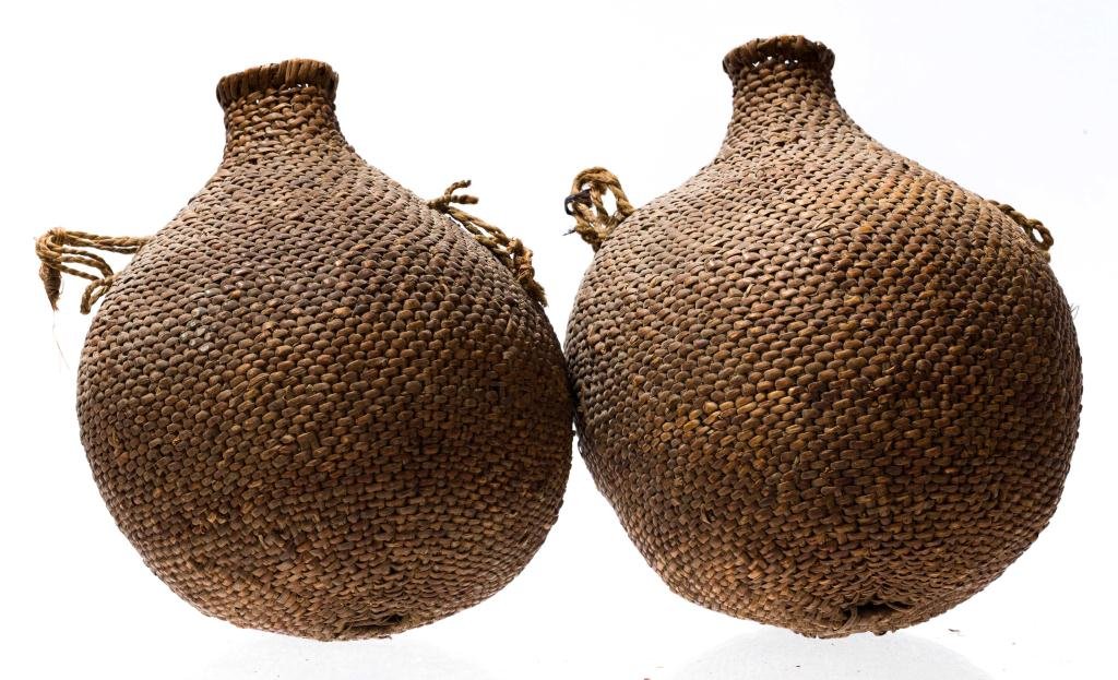 Early Native American Indian Makah Woven Baskets (1 of 7)