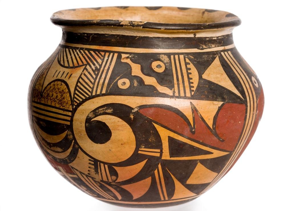 Southwest Hopi Indian Pottery Decorated Jar (1 of 6)