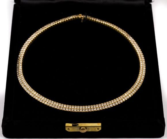18k Gold Diamond Collar Necklace (1 of 9)