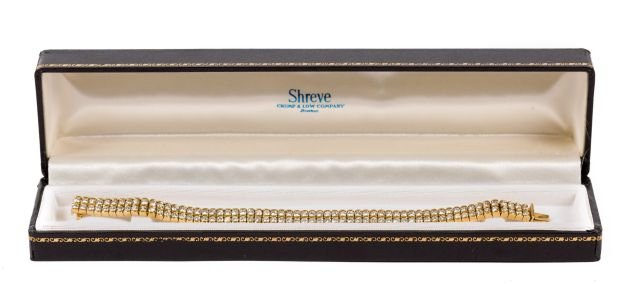 18k Gold Diamond Bracelet (1 of 4)