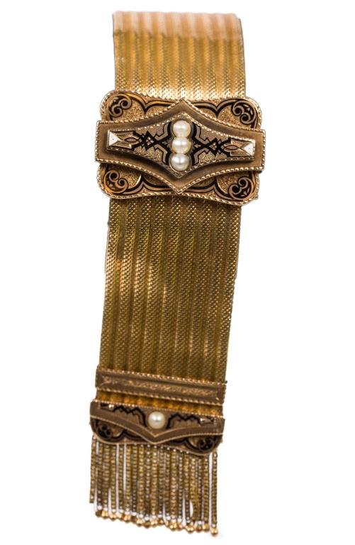 Victorian Gold Slide Bracelet (1 of 4)