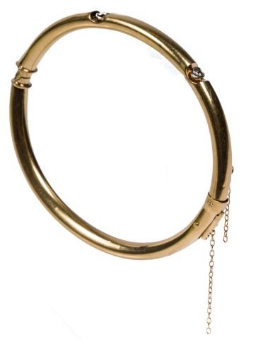 14k Diamond Bangle Bracelet (1 of 3)