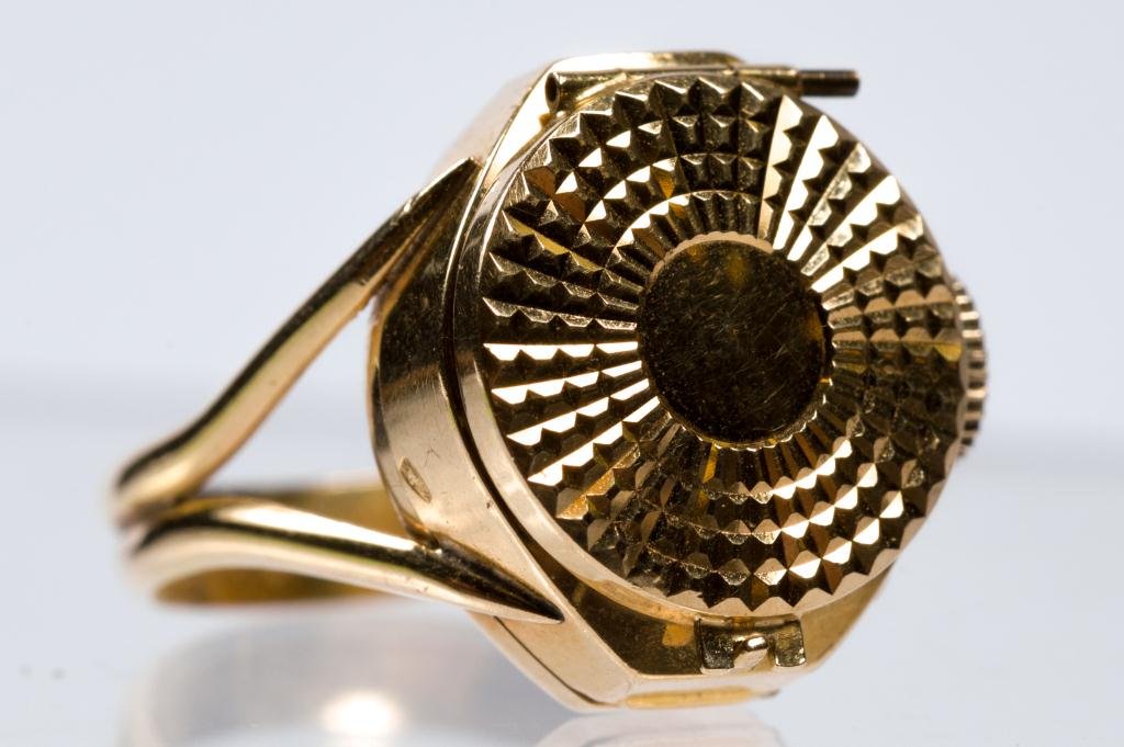 Geneva clearance ring watch