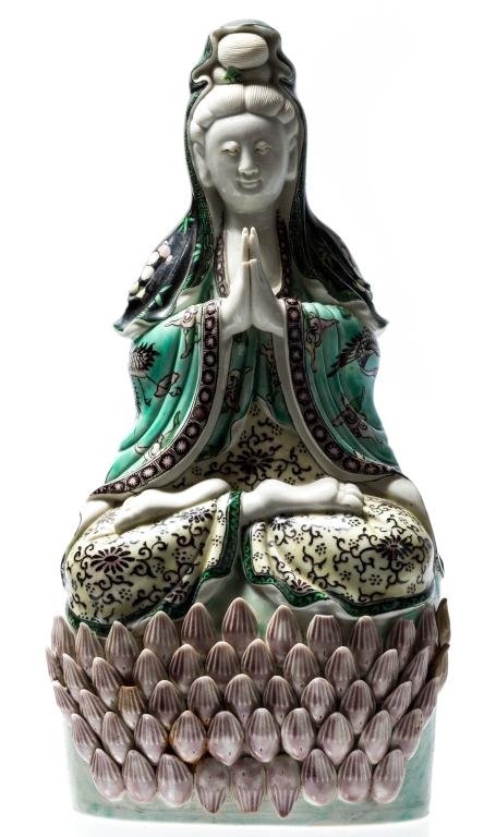 (19th c.) Chinese Porcelain Figurine of Quan Yin (1 of 10)