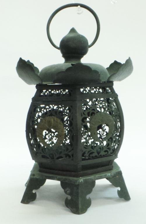 Japanese Hanging Bronze Lantern (1 of 4)