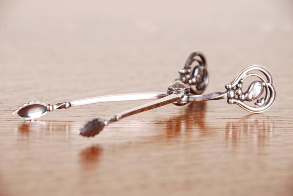 Georg Jensen Sterling Silver Sugar Tongs (1 of 9)