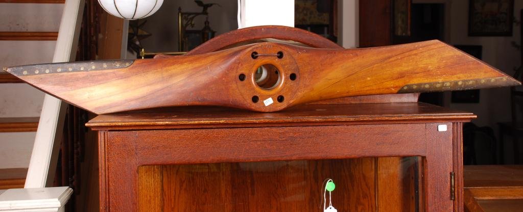 Early Wooden Airplane Propeller Fragment (1 of 6)