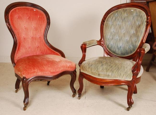 Two 19th c. Parlor Chairs (1 of 7)