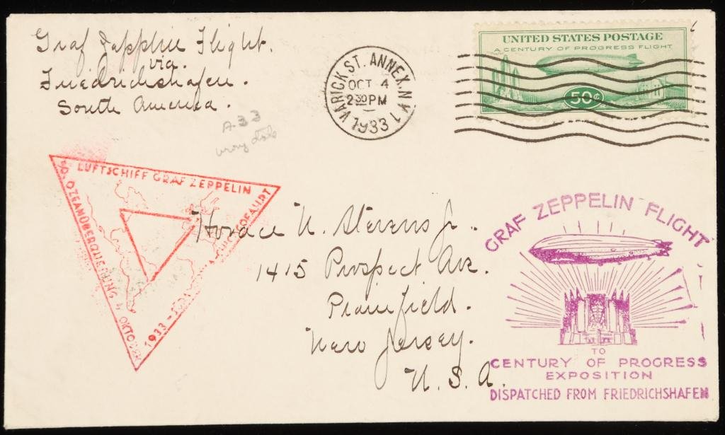 Graf Zeppelin Flight to Century in Progress Expo (1 of 2)