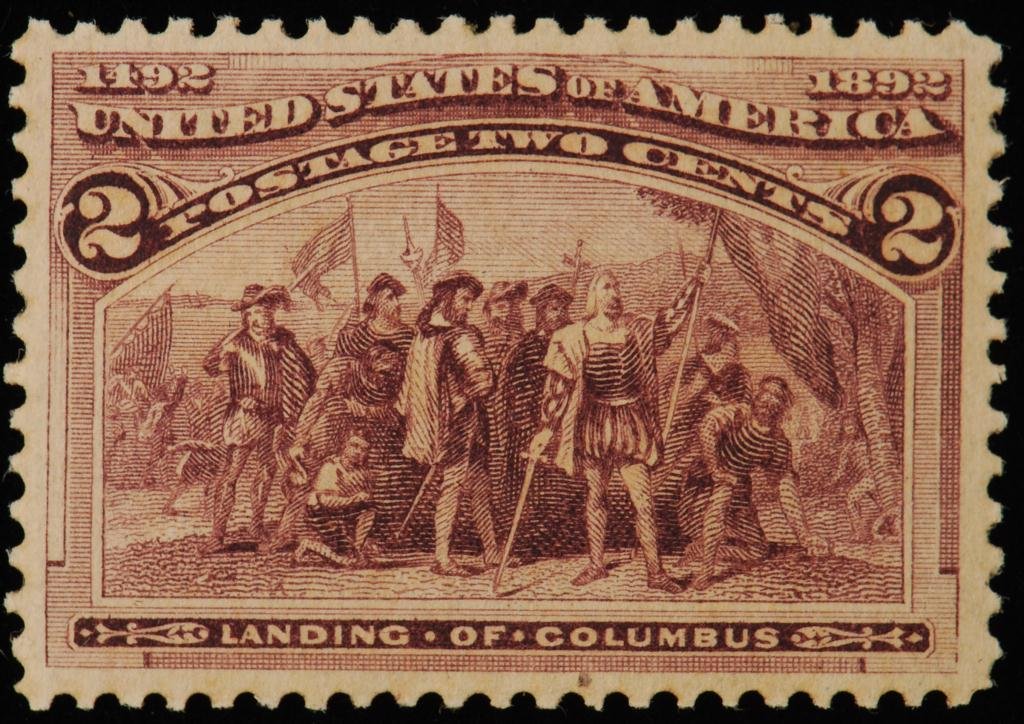 Scott #231 2 cent "Landing of Columbus" (1 of 2)