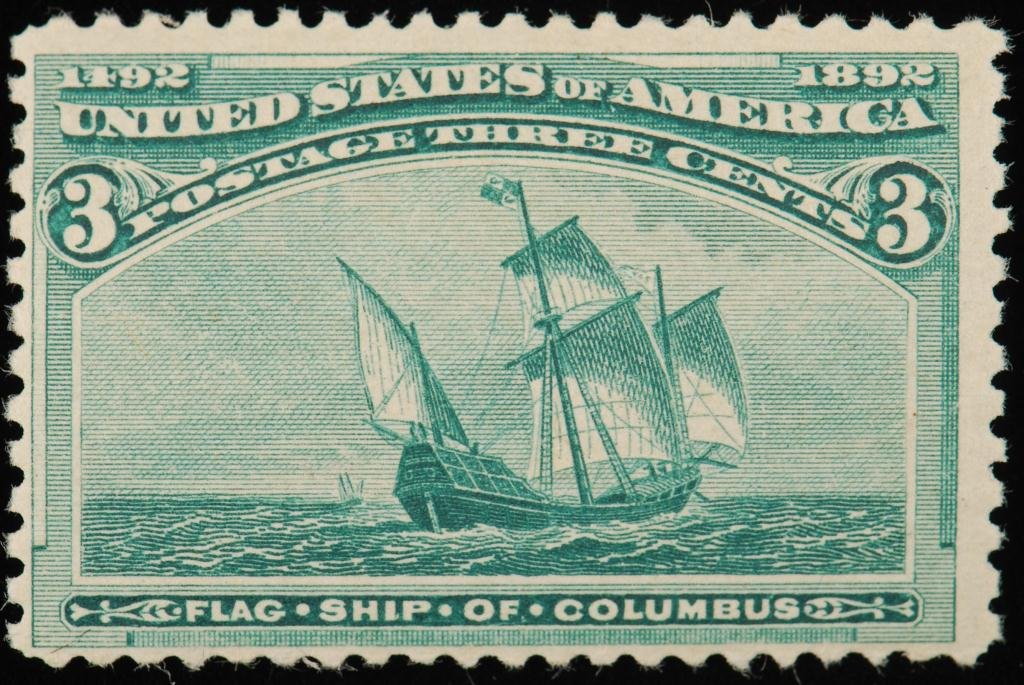Scott #232 3 cent "Flag Ship of Columbus" (1 of 1)