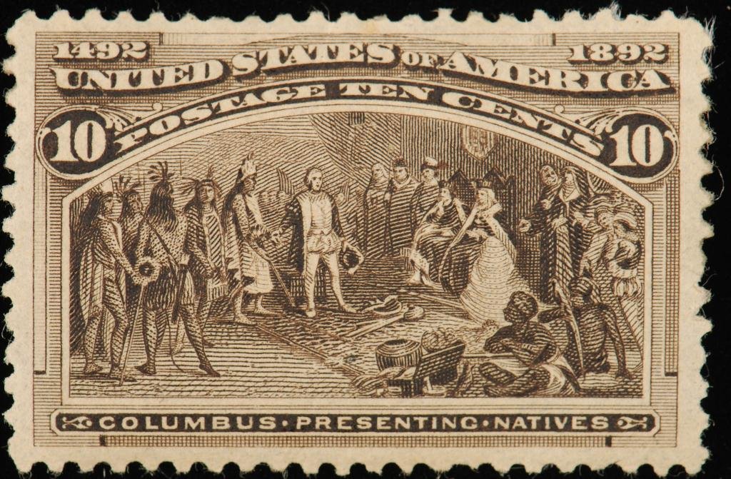 Scott #237 10 cent "Columbus Presenting Natives" (1 of 1)