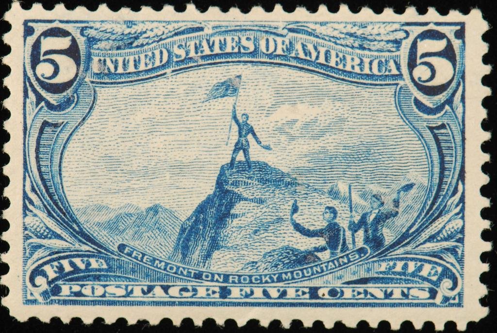 Scott #288 5 cent Freemont on Rocky Mountains (1 of 1)