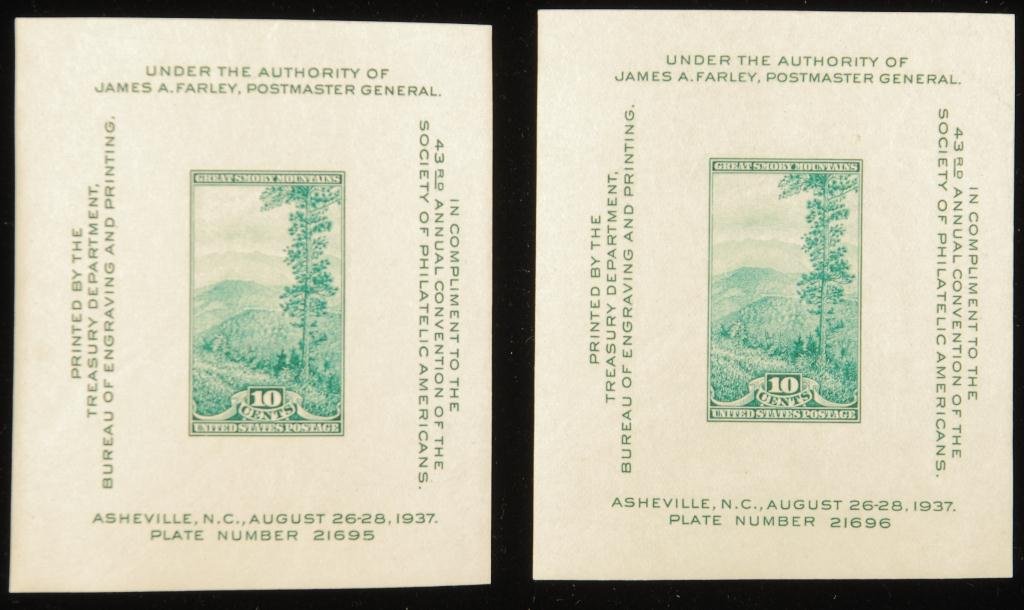 Scott 734-751, 772-803 Commemorative Stamps: Together with 750 and 751 American Philatelic Society Issue and Trans-Mississippi Philatelic Exhibition Issue blocks. Being sold from Scott's 1953 catalog