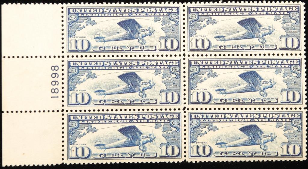 Scott #C10 10 cent Lindbergh Issue Stamps (1 of 1)