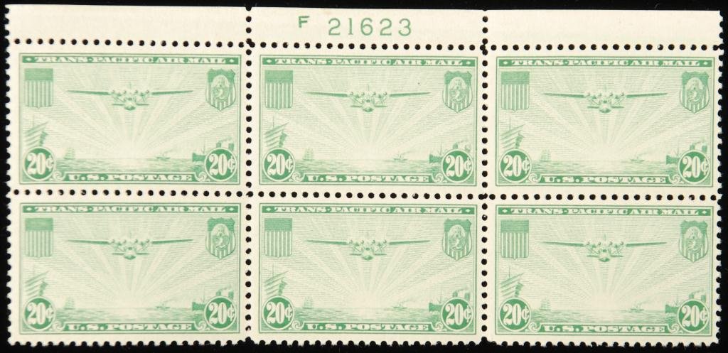 Scott #C21 20 cent "China Clipper" Airmail Stamps (1 of 1)