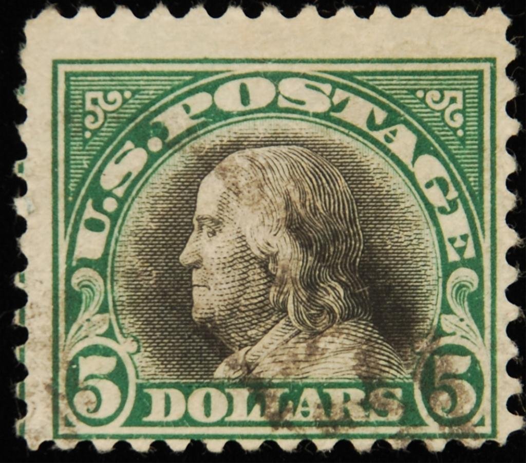 Scott #524 Benjamin Franklin 5 Dollar (1 of 1)