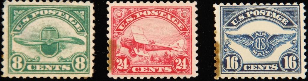 Scott #C4, C5, C6 1923 Airmails: Scott #C4, C5, C6 1923 Airmails