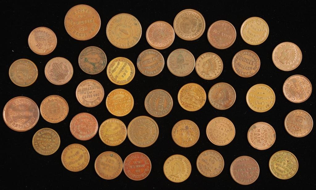 (40) Civil War Tokens (1 of 10)