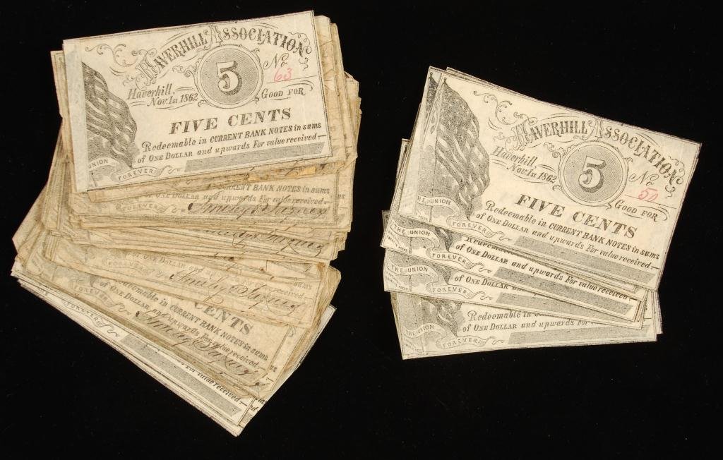 1862 Haverhill Association Fractional Currency (1 of 2)