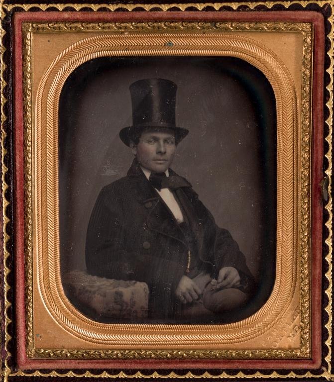 1/6 Plate Daguerreotype by G.M. Howe Portland, ME. (1 of 1)