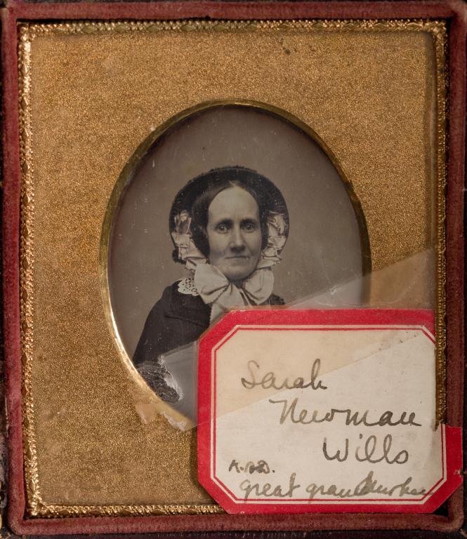 1/6 Plate Daguerreotype of Sarah Newman Wills: Anonymous.