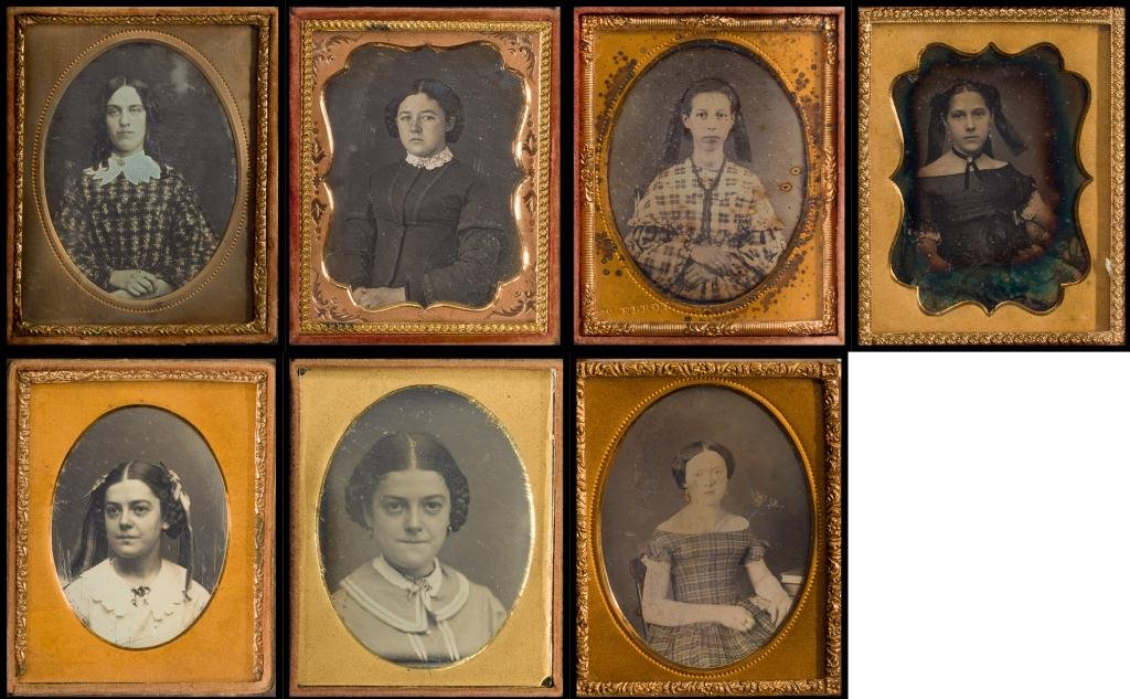 (7) 1/9 Plate Daguerreotypes of Young Woman (1 of 10)