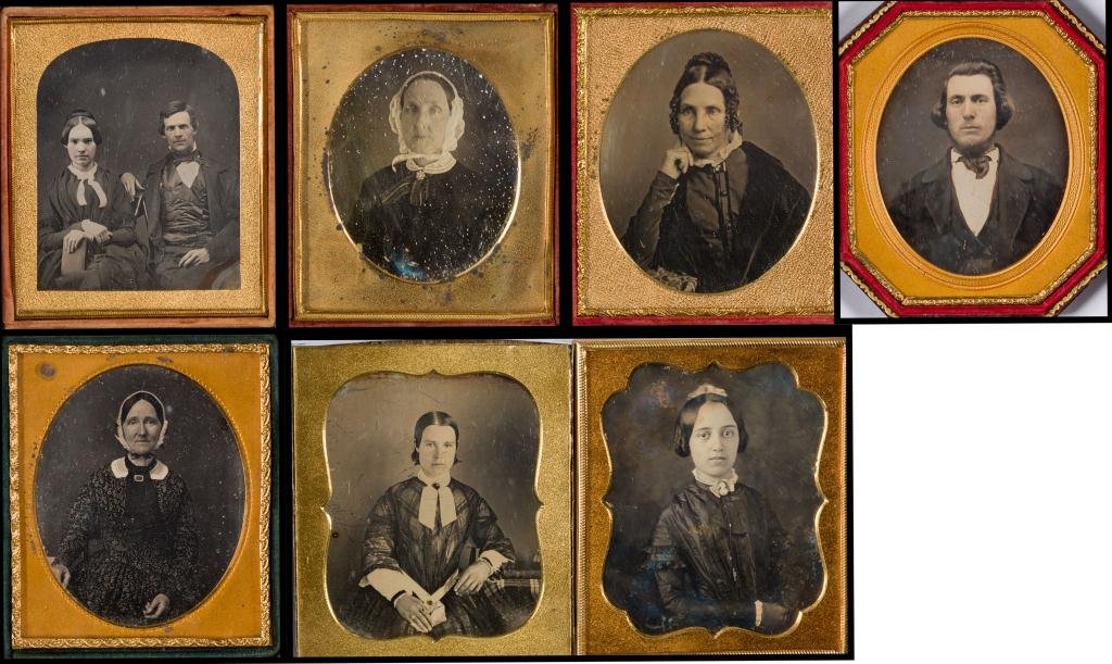 (7) Interesting 1/6 Plate Daguerreotypes (1 of 1)