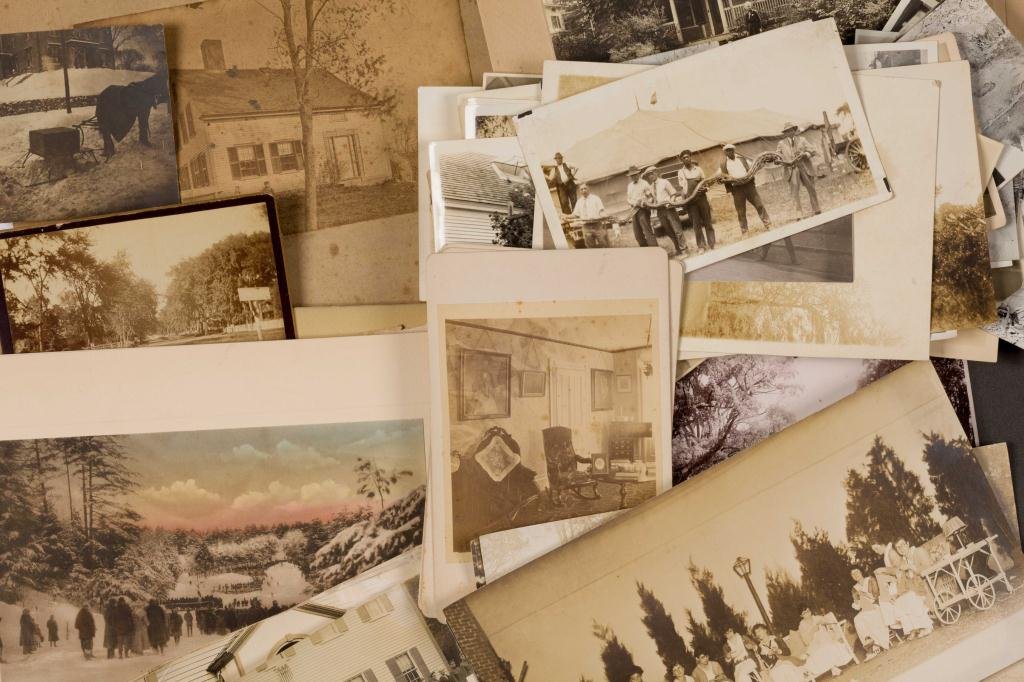 Over 150 Albumen Prints 1890-1910 Etc.: Including: Drawing Room Interior, Japan, White House, West, Dartmouth, Florals, Houses and Homesteads, Bridges, Fishing, Quilter, Castles, Countryside and Cityscapes etc.