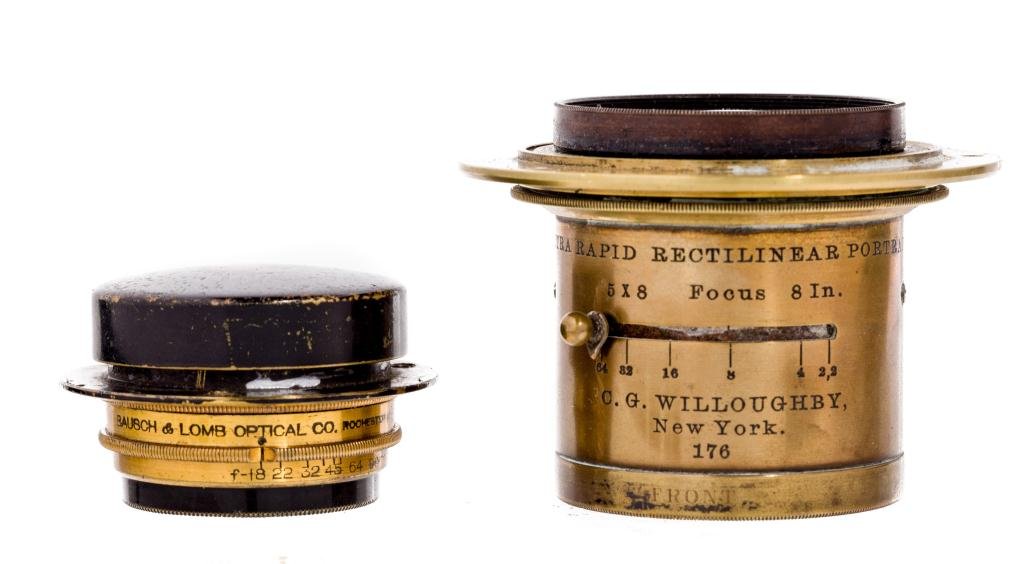 Bausch & Lomb-Zeiss Protar & Willoughby Lenses: Willoughby is a 1 1/2 inch Extra Rapid Rectiline Portrait with aperture.