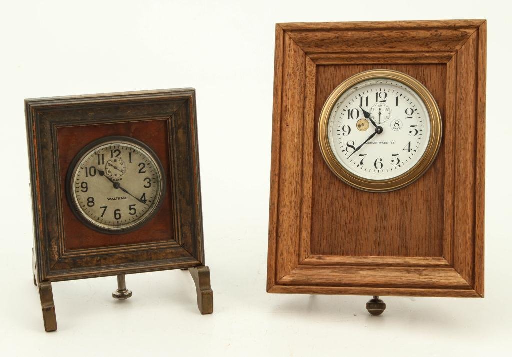 (2) WALTHAM WATCH CO AUTOMOBILE DASH CLOCKS (1 of 6)